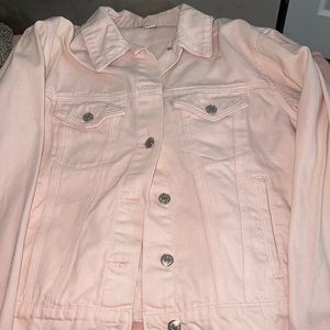 Pink jean jacket